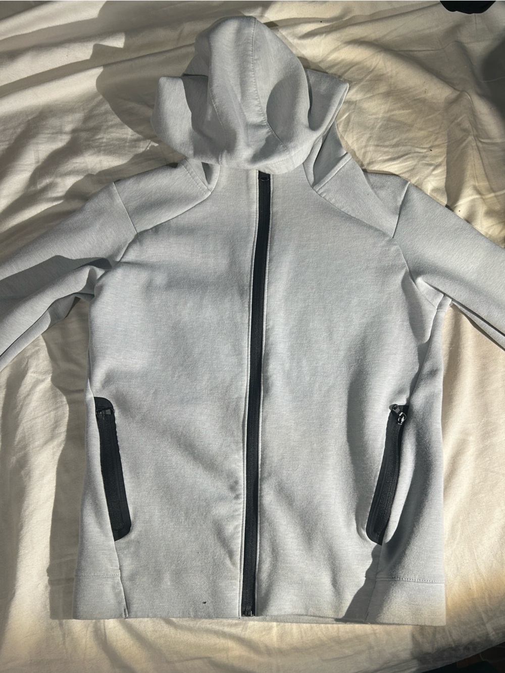 Grey zip up jacket